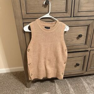 Rachel Zoe Tan Sleeveless Knit Top
